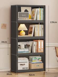1黑色书架收纳架书柜置物架家用书籍收纳文件柜靠墙学生宿舍防尘书架带柜门多动能不防水实物偏白灰色普通大容量升级款（加宽）布艺组装收藏回购 - 彩色 - 查看 12
