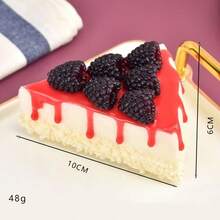 1 pieza de Pastel de fruta triangular realista estilo europeo hecho a mano, artículo decorativo, imán de nevera para decoración de fiestas (No se puede garantizar que sea 100% idéntico) - Multicolor - Ver 7