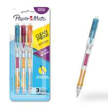 Paper Mate 3ct Clearpoint Mechanical Pencil Color Block Special Edition 0.7mm Lead Light Blue/Magenta/Orange
