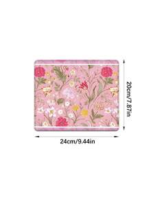 A Pink Flower Rubber Anti-Slip Gaming Mouse Pad For Desktop Computers/Laptops And Laptops, Available In Multiple Sizes - Pink - View 12