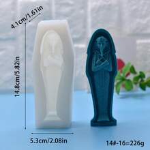 1pc Mummy Shaped Wax Candle Silicone Mold