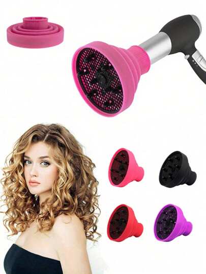 1 pezzo Diffusore per asciugacapelli pieghevole in silicone, Copertura portatile per asciugacapelli in silicone, Accessorio ugello pieghevole per asciugatura e styling, Strumenti e accessori per la cura dei capelli a ioni negativi, Strumenti per lo styling dei capelli leggeri, Unisex, Adatto per capelli normali (Adatto solo per alcuni asciugacapelli), Articoli essenziali per il ritorno a scuola, viaggi e vacanze, Spazzola per capelli lisci, Asciugacapelli, Lacca per capelli, Prodotti per capelli ricci, Forbici per tagliare i capelli, Natale, Barbiere, Parrucchiere, Asciugacapelli, Spazzola per capelli ricci, Acconciatura, Parrucchiere, Attrezzatura per parrucchiere