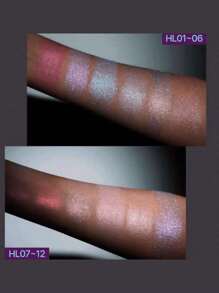 Fwee GLITZ STONE HIGHLIGHTER HL05 LUCKY CLOVER, 3D Stone Vein Design, Velvet Mousse Texture, Warm-Toned Shimmer, Dimensional Dewy Sheen, Easy To Pat With Fingertips, Adheres Well, Minimal Fallout, Mini Compact, Subtle Daily Highlight, K-Beauty, Korean Makeup, 5.2g/0.18oz