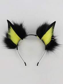Sexy Punk Detachable Furry Bat Ear Costume Headband, Versatile Animal Ear Props For Live Broadcast & Stage Halloween - Hairband - View 12