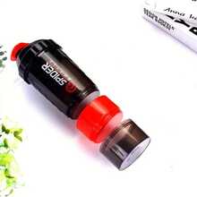 1pc Double Layer Shaker Cup, Plastic Shaker Bottle For Protein Powder Smoothie Shakes, With Mixing Ball, Compartment Design, Suitable For Gym Workout, Running - White - View 9