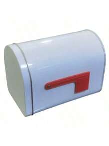 1pc Christmas Mailbox Tin Box, Gift Mailbox Tin Can, Mailbox Tin Can, Graduation Gift Storage Box, Halloween & Christmas Gift Storage Mailbox