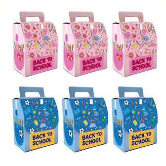 3pcs/Set, Back To School Candy Bags, Plastic Gift Bags, Teacher Gift Bags, Candy Boxes, Party Decorations (Gifts, Welcome Back, Thank You Boxes, School Classroom Decor)