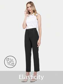 baleaf 女式高尔夫裤弹力轻便速干防水工作裤带拉链口袋（建议选择尺码：常规身材拍小一码。）