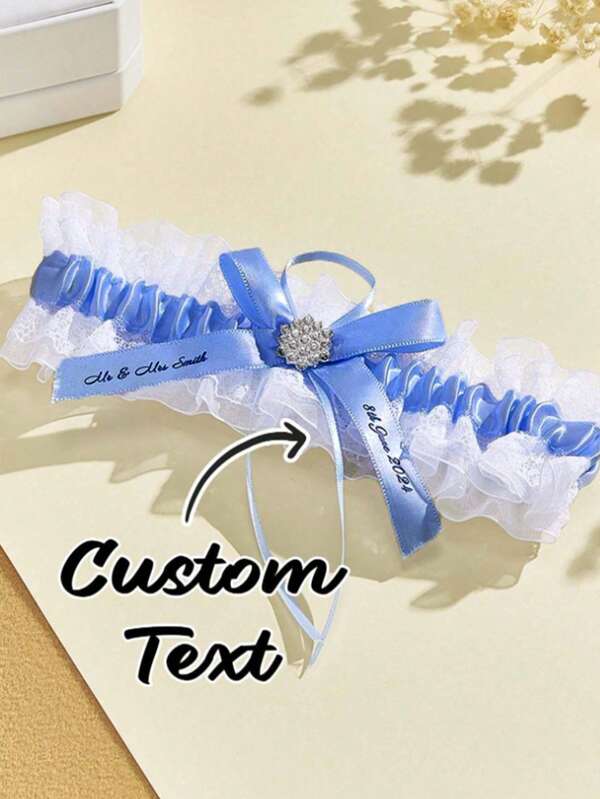 Customizable Bridal Garters,Personalized Embroidered Bride Keepsake Mrs Garter,Wedding Garters, Bride Gift, Wedding Gift, Gift For Her Sequines For Fall/Autumn, For Holiday Treasure Finds, Winter Fashion, Christmas Gift, Christmas Decorations, Personalized Christmas Ornaments, Personalized Gifts For Women/Men, Christmas Accessories