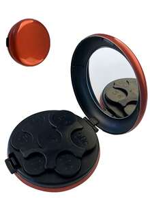 1pc Euro Coin Holder Round Shape Coin Case With Makeup Mirror Portable Euro Coin Storage Box For Men Wallet Mini Wallet Purse Wallet Coin Wallet Wallet For Women Wristlet Wallet - Multicolor - View 9