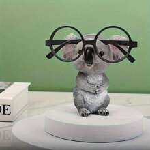 1pc Creative Koala Eyeglasses Stand Decor, Home Office Desk Bedroom Ornament, Cute Storage Rack Gift