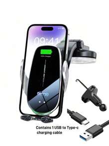 YITUMU YITUMU Wireless Car Charger Holder, 15W Fast Car Phone Holder Wireless Charging Automatic Clamping, Compatible With Iphone 14 13 12 11 Pro Max Xs, Galaxy S21 S20, S10+ S9+ Note 9, Etc… Car Accessories