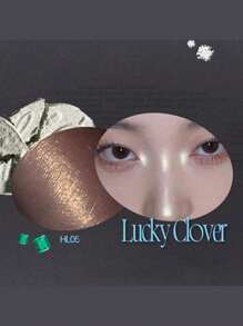 Fwee GLITZ STONE HIGHLIGHTER HL05 LUCKY CLOVER, 3D Stone Vein Design, Velvet Mousse Texture, Warm-Toned Shimmer, Dimensional Dewy Sheen, Easy To Pat With Fingertips, Adheres Well, Minimal Fallout, Mini Compact, Subtle Daily Highlight, K-Beauty, Korean Makeup, 5.2g/0.18oz