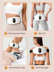 腹部按摩器，振动减肥机，便携式腹部和腿部健身器材，USB 充电，3 种强度和模式，理想的节日礼物，250mAh。 - 彩色 - 查看 5