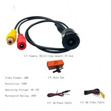 1 szt. Uniwersalna kamera samochodowa z tyłu samochodu, wisząca, wodoodporna, o wysokiej rozdzielczości, wodoodporna, szerokokątna, tylna kamera