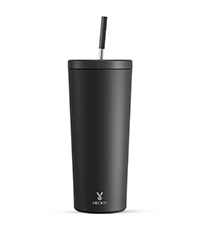 24 Oz Insulated Tumbler With Lid And Straw, Stainless Steel Vacuum Insulated Tumbler, Keeps Cold For 24 Hours, 100% Leak Proof, Fits In Car Cup Holder (Kiss) - Kiss - 查看 2