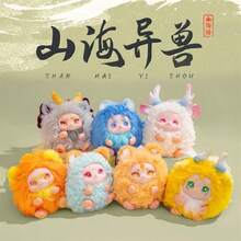 Cute Pet Mythical Creature Resin Doll Blind Box, Qilin Mythical Creature Zipper Pouch Pendant, Birthday/Halloween Party Gift, Hard Resin Interior - 20cm - View 1