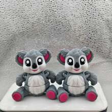 1 件可爱坐着的考拉雕像，创意家居客厅装饰，柔软可爱的书桌/卧室装饰品，治愈风格