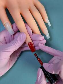 2/1 件美甲工具假手美甲练习手，灵活的软塑料手模型，用于美甲培训、沙龙练习和 DIY 设计，关节活动手指用于凝胶抛光、丙烯酸和浸粉应用，非常适合初学者、学生、专业人士，非常适合圣诞节礼物和情人节美甲套装 - 彩色 - 查看 10