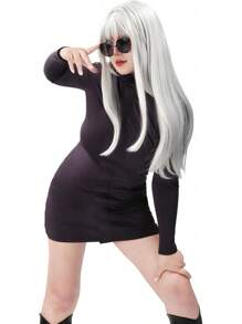 DAZCOS Anime 2 Piece JJK Cosplay Female Costume Women US Size Party Dress With Glasses