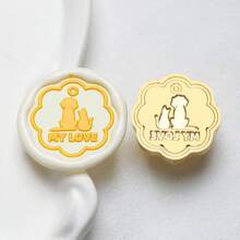 1 Pc, Pet Card Series Wax Stamp Head, Cat/Dog/Bone And Other Pet Tags, Suitable For Envelope Letter Paper/Party Invitation Letter/DIY Craft Stamp Decoration/Gift Packaging Decoration/Anniversary/Holiday Gifts,For School Supplies,Back To School
