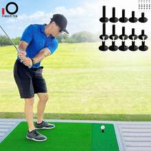 FINGER TEN Golf Rubber Tees Driving Range 3 Inch 1.5'' 2.25'' 2.75'' 3.13'' Tee Holder For Mat 1.5'' 2'' With Plastic Tees Indoor Outdoor Use - Multicolor - View 1