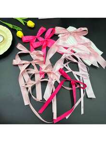 12件套丝带蝴蝶结套装，款式多样，适用于墙面装饰、派对装饰、礼品包装、婚礼装饰、DIY配件、生日装饰、派对背景，多种颜色可选，是情人节及其他场合的理想之选。也可用于家居装饰、卧室用品、墙面装饰、房间装饰等。 - 粉色 - 查看 2