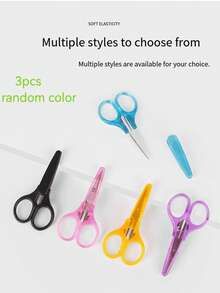1pc Crafting Scissors - With Protective Cover, Tailoring Shears Suitable For Embroidery And Delicate Paper Cutting, Ideal For Handicrafts, DIY And Daily Use - Great For School, Office And Travel - Multicolor - View 14