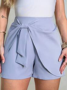 Women's Shorts/Tailored/Pantalon/Summer Winter/Elegant/Casual/Stylish/Feminine/Christmas Look/Light/Comfortable/S9812 - 灰色 - 查看 1