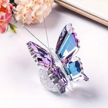 1 Piece Crystal Flying Butterfly With Crystal Ball Base Figurine Collection Cut Glass Ornament Statue Animal Collectible - 1 Piece - View 22