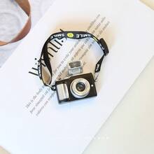 5-Piece Set Of Doll Smiling Face Strap, Woven Tape, Glowing Sound Camera Pendant, Master Dog Simulation Mini Camera Backpack, Cloth Simulation Camera Backpack, Clothing Accessories (Camera Only, Not Including Dolls, Clothes, Shoes) - Multicolor - View 9