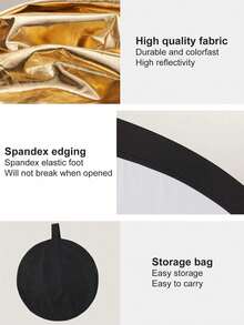 Reflective Board A4 30CM/60CM 2-In-1 3-In-1Gold Silver Mini Portable Photography Reflector, Foldable Outdoor Shooting Light Filling Panel Portrait Shooting, Photography Fill Light Reflector, Portable And Foldable, Selfie Outdoor Shooting Props