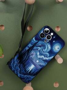 1 ốp lưng điện thoại TPU màu đen họa tiết bầu trời sao chống sốc và 1 dây đeo cổ tay khóa hình lựu đạn màu đen, tương thích với iPhone, điện thoại Android (tương thích với OPPO, v.v.), 17 Pro Max, A14, A54, A52, A31 4G, A23, tương thích với Redmi Note 8 Pro, Note 11 Pro 4G, Note 12 4G, tương thích với OPPO A54, phiên bản quốc tế, không phải phiên bản nội địa. - Nhiều màu - Xem 6