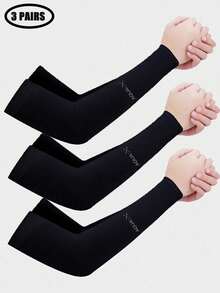 6er-Pack Kühlende Armstulpen - atmungsaktive und UV-schützende Ausrüstung für Sport, Autofahren und Outdoor-Abenteuer, weiße Handschuhe, Armwärmer, Herbstoutfits, Halloween-Kostüme, schwarze Armstulpen, Geschenke für Männer