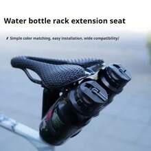 1Set ENLEE Double/Single Bike Water Bottle Holder Extension Seat Durable Carbon Steel Water Bottle Cage Extension Bracket With Switchable Design Lightweight Seat Water Bottle Holder Conversion Seat For Road And Mountain Bicycle, Easy Installation, Essential For Long-Distance Riding - Multicolor - View 5