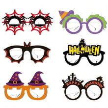 6/12pcs/Set Perlengkapan Pesta Halloween Kacamata, Perlengkapan Kostum Seru Bertema Halloween - MultiWarna - View 2