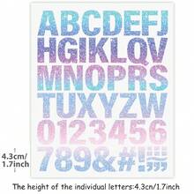 Colorful Galaxy / Star Space Letter Iron On Transfers, Clothing / Bag / Hat DIY Personalized Decoration Stickers, Vinyl Heat Press Print