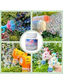 1 Bottle Of Christmas Party Bubble Solution Bubble Granules, Non Liquid, Concentrated Soap Granule Mixture Can Make 27 Ounces Of Bubble Solution, Used For Bubble Guns And Bubble Sticks, Suitable For Outdoor Parties, Halloween, Christmas Colored Bubble Solution - The Perfect Christmas Gift,Christmas Stocking Fillers,Christmas Decorations,Stocking Fillers - Multicolor - View 4
