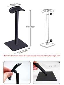 铝合金可拆卸耳机支架，游戏耳机支架，耳机展示架，适用于办公室、宿舍和家庭使用 - 彩色 - 查看 5