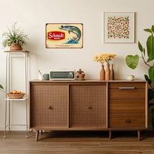 [1pc Schmidt Beer Vintage Sign] Schmidt Beer 1pc Vintage Metal Metal Tin Sign 12"X8" | UV Printed Retro Wall Art With Leaping Fish Design, Rustic Indoor/Outdoor Decor For Home, Bar, Cafe, Office | Durable Weather-Resistant, No Electricity Needed, Metal Wall Decor, Cafe Decoration, Weatherresistant Sign - Vintage - View 6