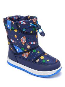 Girls Snow Boots, Children's Boots, Outdoor Boots, Girls Thermal Lined Short Boots, Boys Thermal Lined Short Boots - Blue - View 10