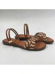 Women's 3 In 1 Flat Sandal - Lạc đà - Xem 2