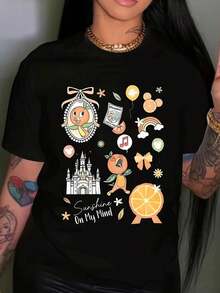 Women T-Shirts - 黑色 - 查看 1