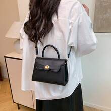 Bolso de mano Birkin de alta gama vintage para mujer, nueva moda veraniega 2025, bolso de hombro de diseño exclusivo para mujer - Verde - Ver 3