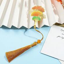AHLGCAFT 1 件优雅枫叶书签带流苏，是送给家人和朋友的精致小礼物，学校用品，返校