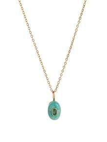 1 件精致时尚的不锈钢锆镶嵌水滴形吊坠项链，适合女性自由搭配日常服饰，适合度假休闲和日常佩戴。女士珠宝。 - 彩色 - 查看 12