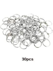 10/50 Pack Loose Leaf Binder Ring, Binder Rings 1 Inch, Binder Rings, Book Rings, Metal Rings For Index Cards, Rings For Flash Cards, Index Card Rings, Paper Rings, Small Binder Ring, Book Ring School Supplies,Back To School
