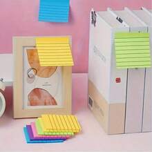100/200 tờ giấy nhớ sọc nhiều màu, di động và tiện lợi, thích hợp cho học sinh và nhân viên văn phòng, trở lại trường, đồ dùng học tập, văn phòng phẩm, thẩm mỹ, đồ dùng học tập, học sinh, văn phòng phẩm, đồ dùng học tập, đồ dùng học tập, quà tặng Giáng sinh cho thanh thiếu niên, đồ dùng văn phòng và trường học - Nhiều màu - Xem 5