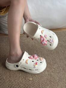 8 件/套时尚 PVC 软果冻 DIY 鞋饰，可拆卸按压式鞋夹，卡通可爱小鱼配饰，百搭设计，季节性