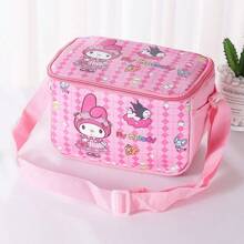 Sanrio 1 szt. Sanrio Lunch Bag Lunch Box Bag Lunch Bag Student Insulation Bag Cartoon Cute Design Duża pojemność Torba do przechowywania Może być przenośna i pochylona z tyłu Lunch Bag PU Materiał Student Powrót do szkoły Przybory odpowiednie do biura piknik na świeżym powietrzu szkoła prezenty urodzinowe prezenty świąteczne.